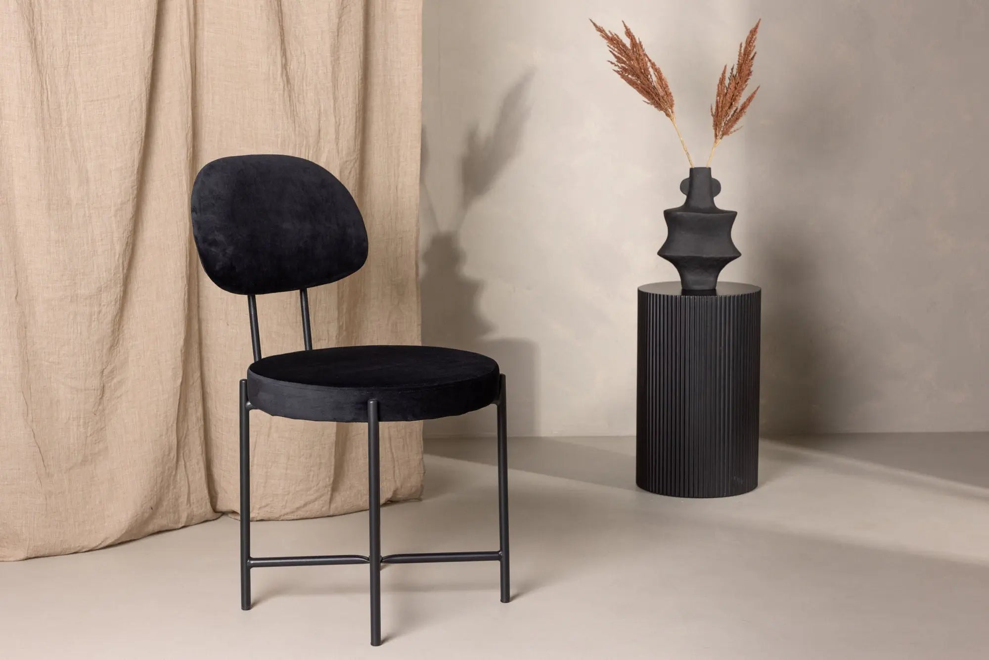 Lot de 2 chaises de salle à manger Stella - 60 x 50 x 89 - Acier