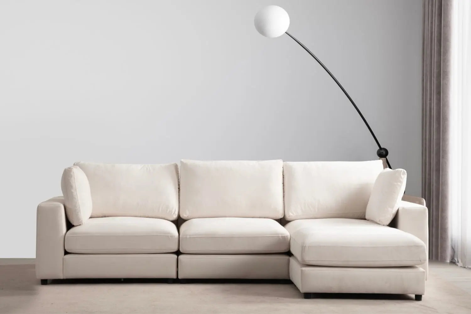Canapé modulable Lunaris - 3+1 Pouf