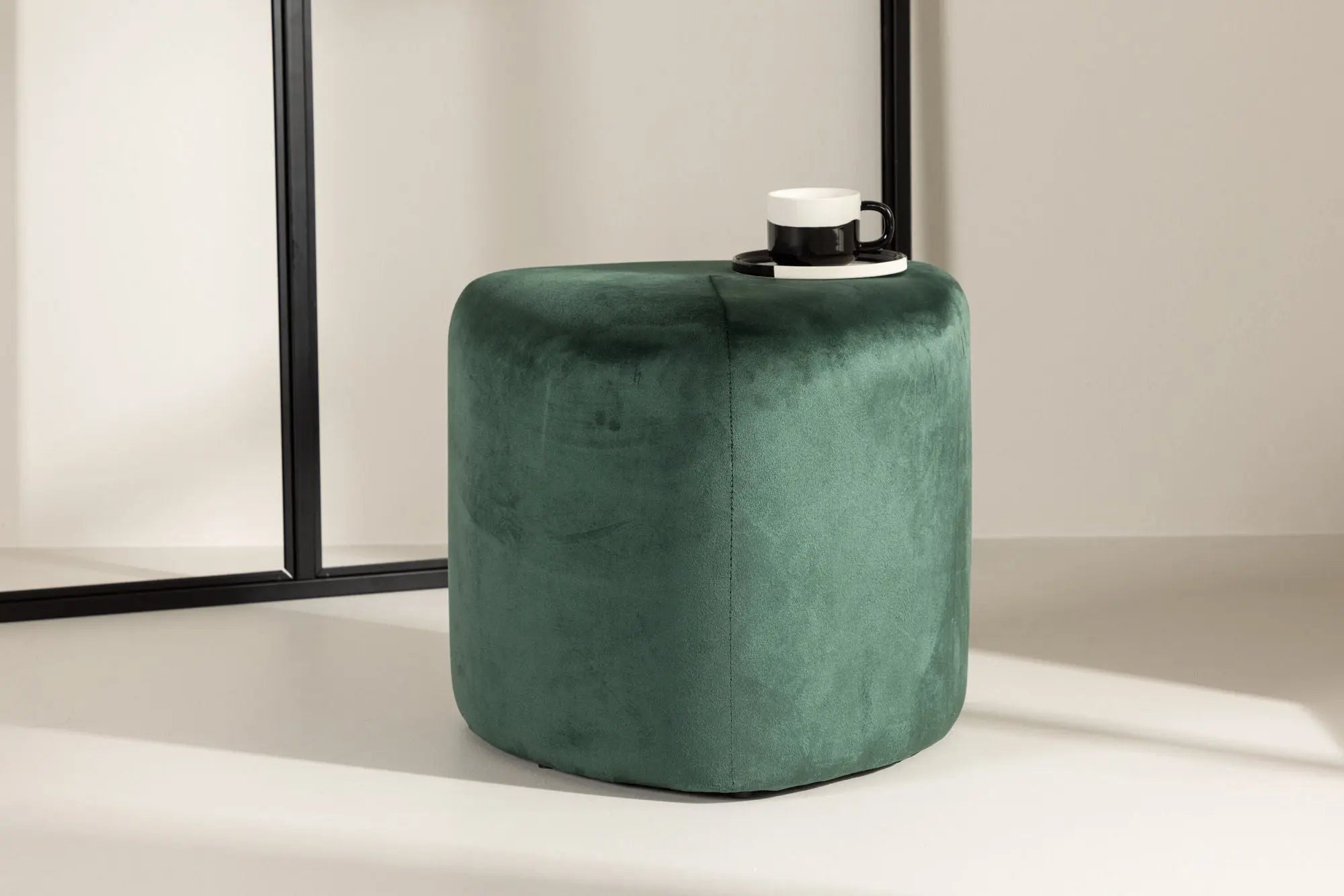 Pouf Peg - ø46 - Polyester Velvet