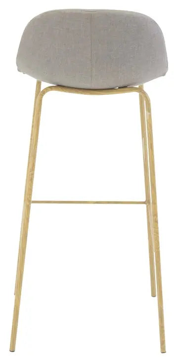 Tabouret de bar Polar - D440 x W420 x H945MM - Polyester Lin