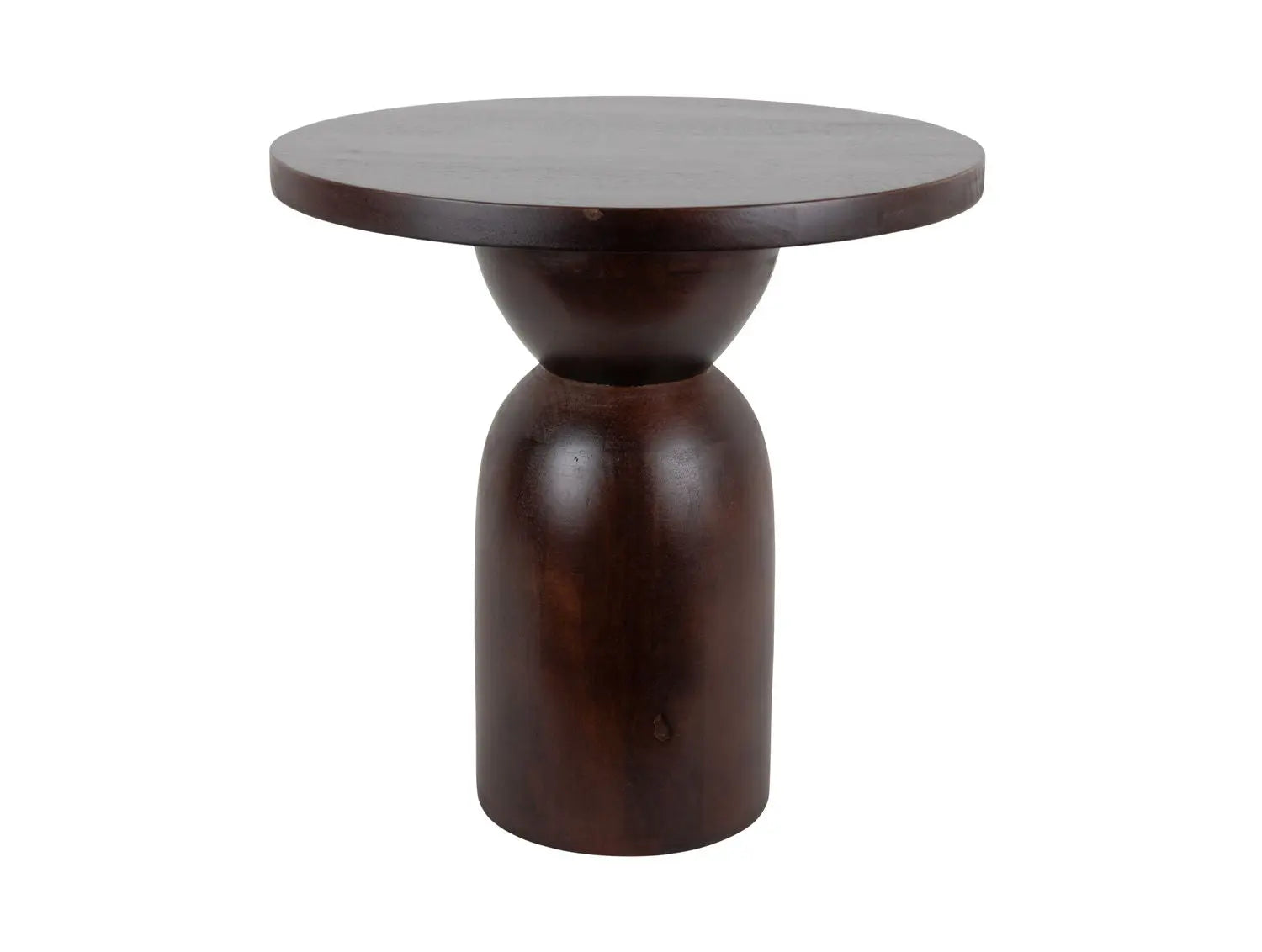 Side table Noche large mango wood walnut lacquer