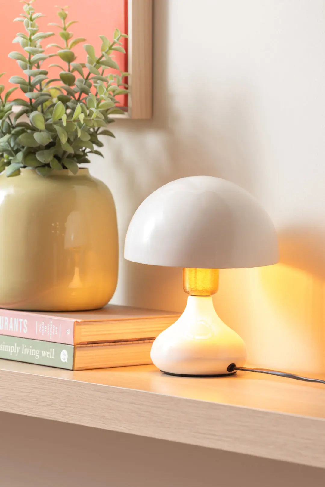 Table lamp Binc enamel white