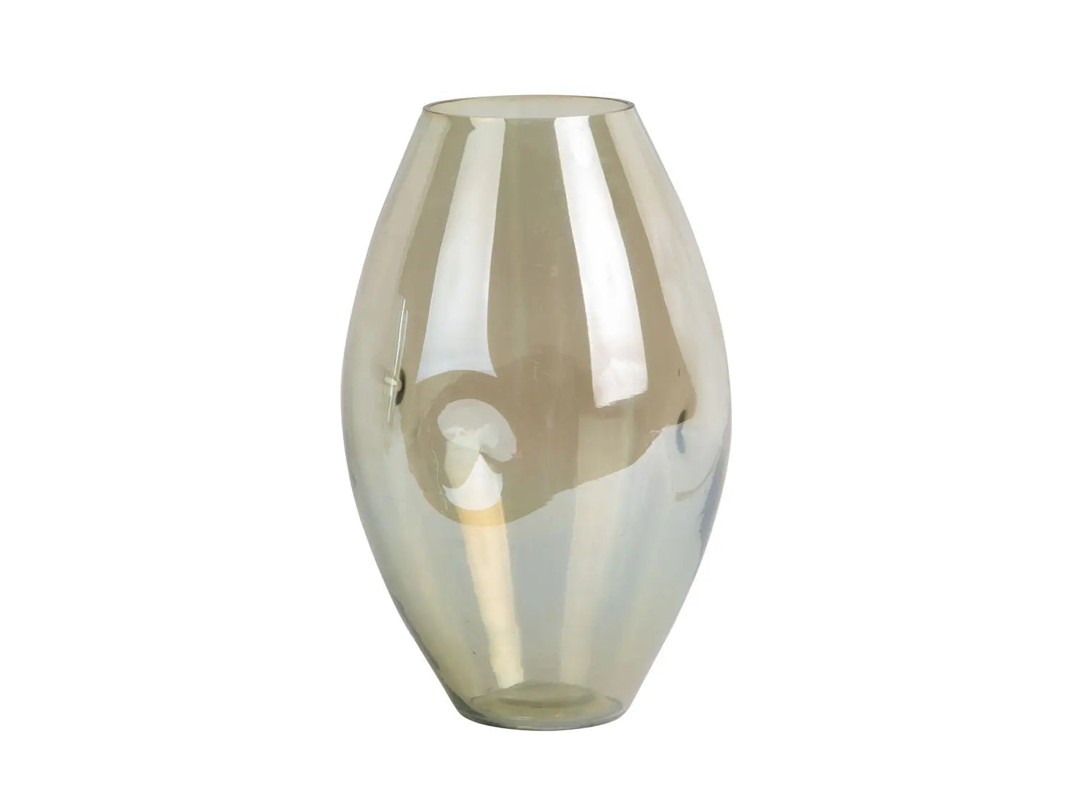 Vase Luster organic shiny jungle green