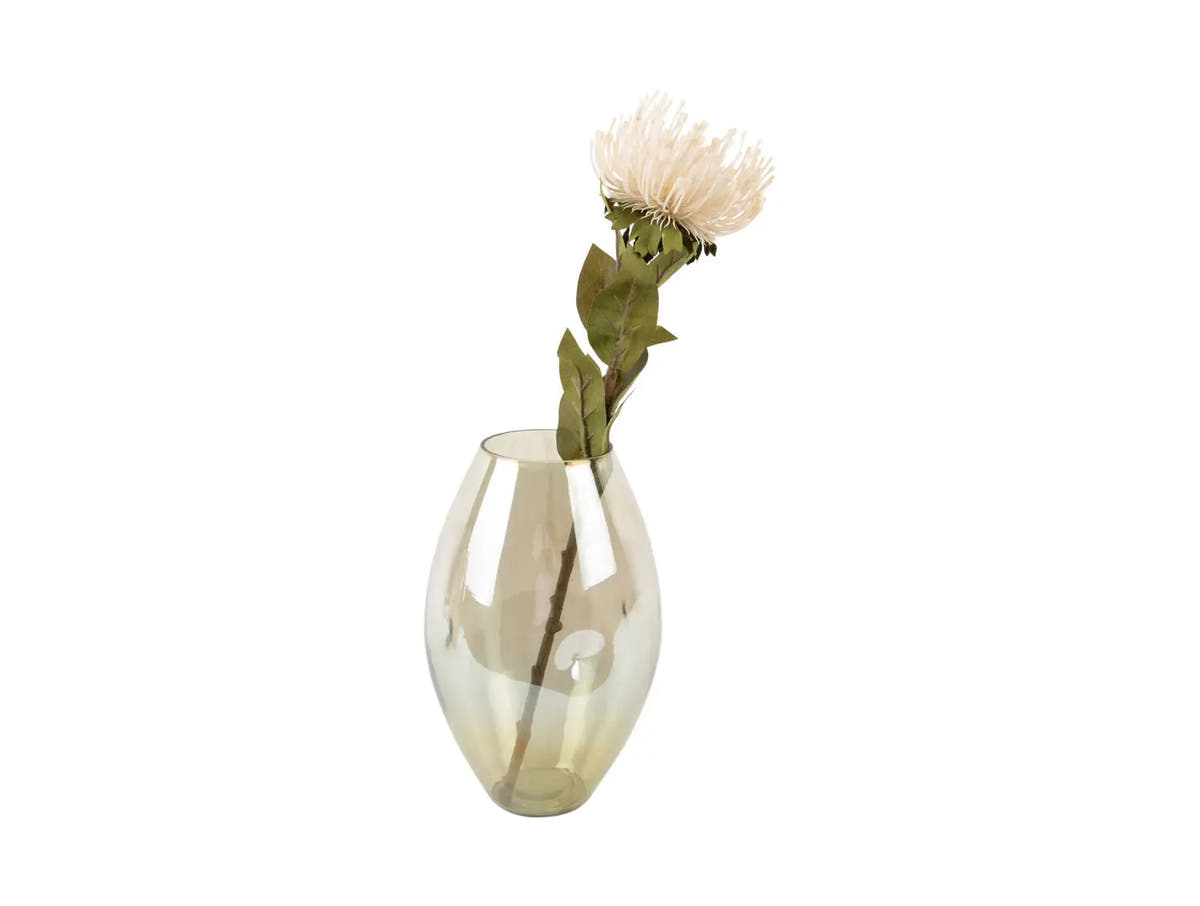 Vase Luster organic shiny jungle green