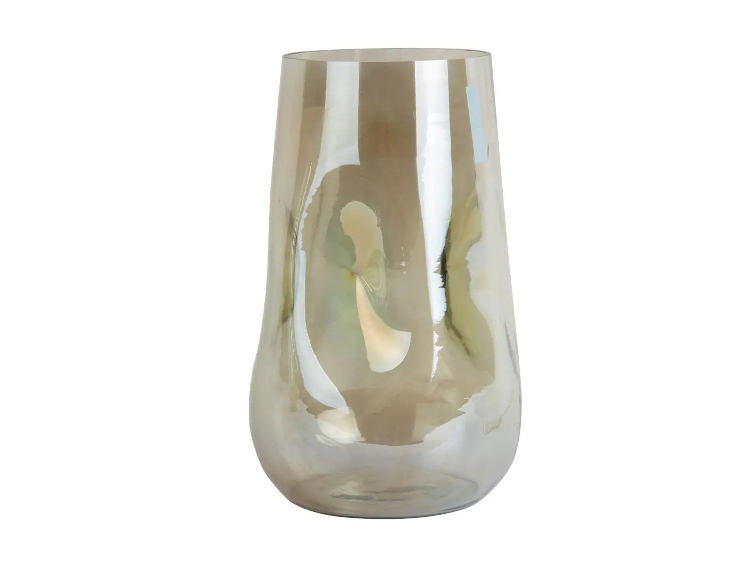 Vase Luster organic large shiny jungle green