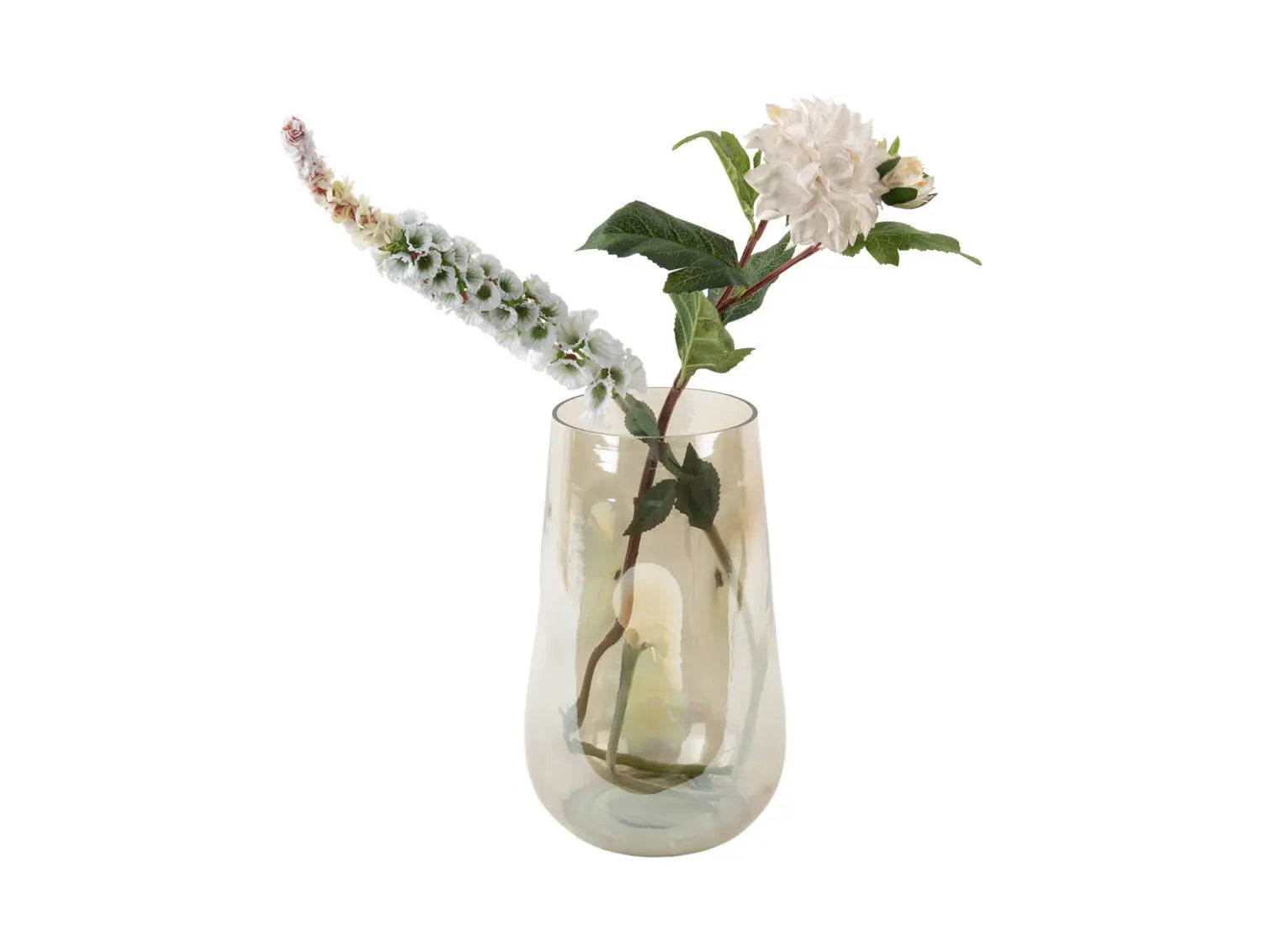 Vase Luster organic large shiny jungle green