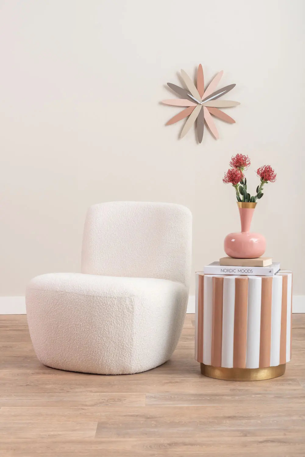 Vase Yara enamel peach orange