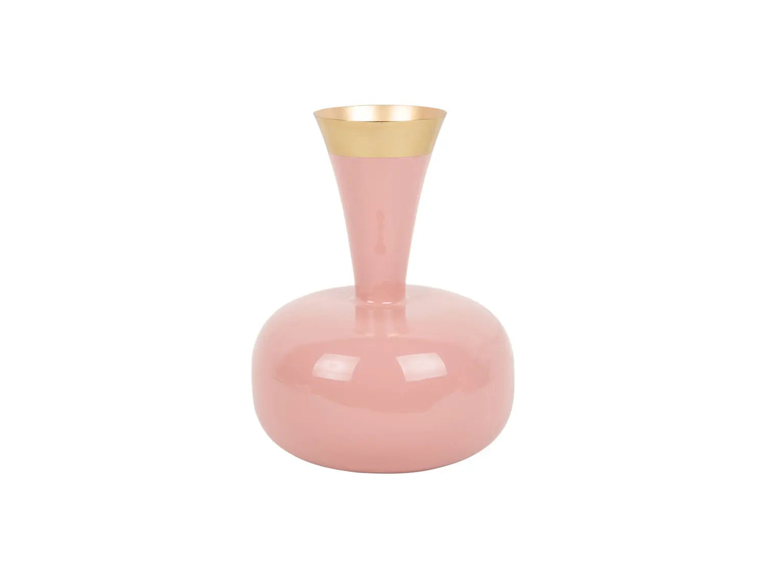 Vase Yara enamel flamingo pink