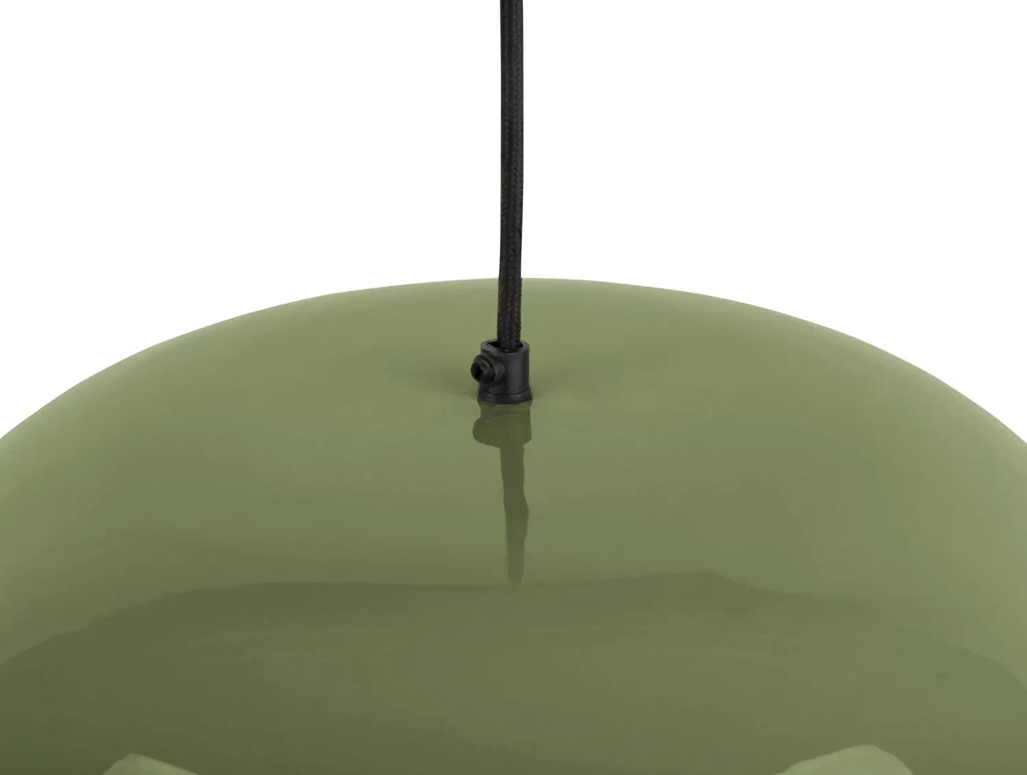 Pendant lamp Waved large enamel jungle green