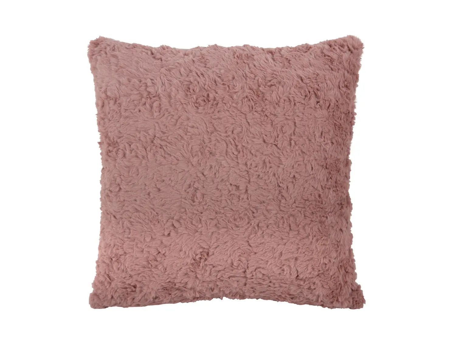Cushion Tierno furry faded pink