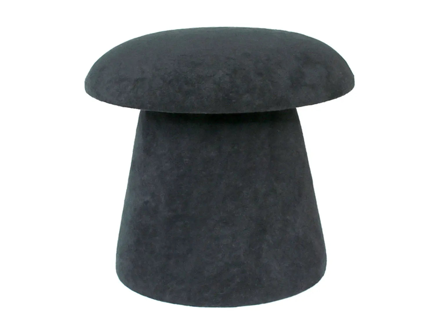 Pouf Mushroom brushed velvet black - H 37 cm x D 40