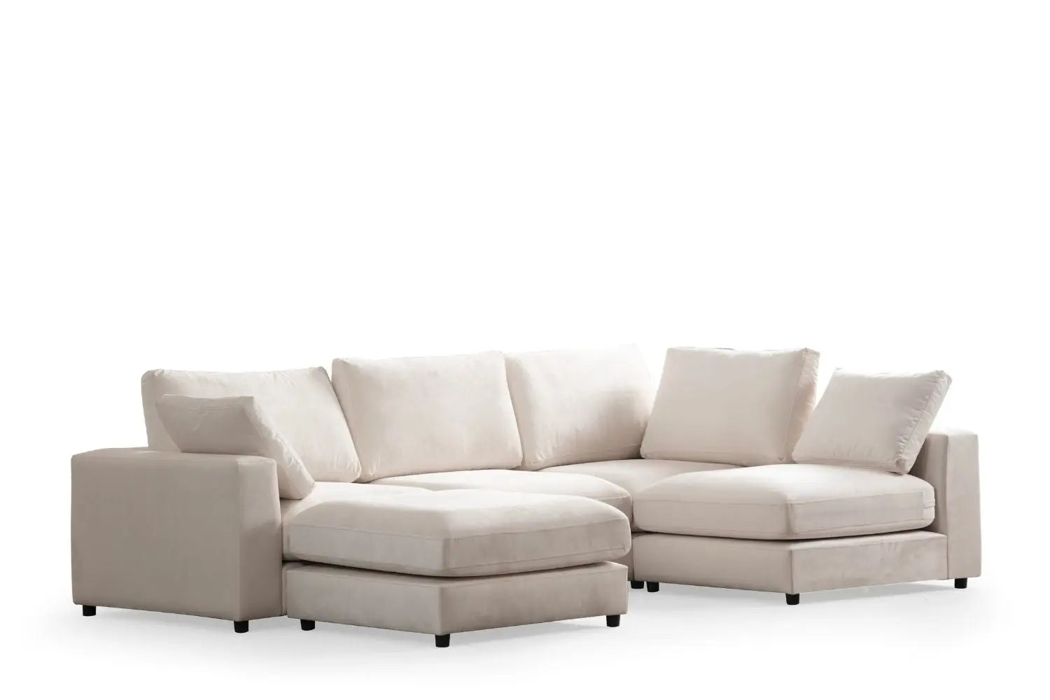 Canapé modulable Lunaris - 4+1 pouf