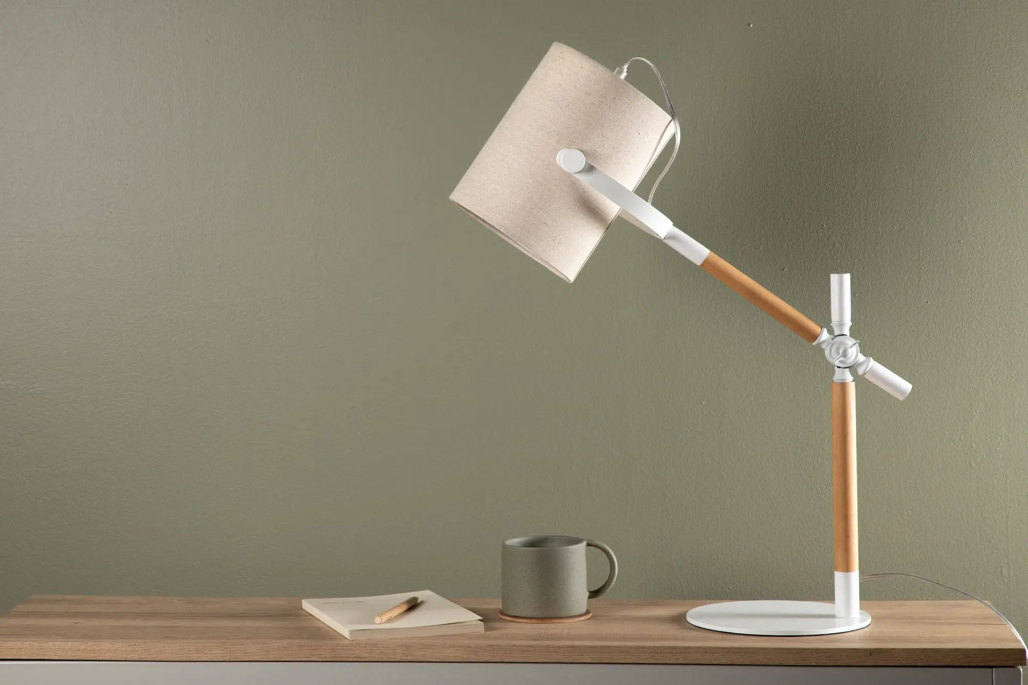 Lampe de table Dennis - 66x50,5x23 - Polyester Lin