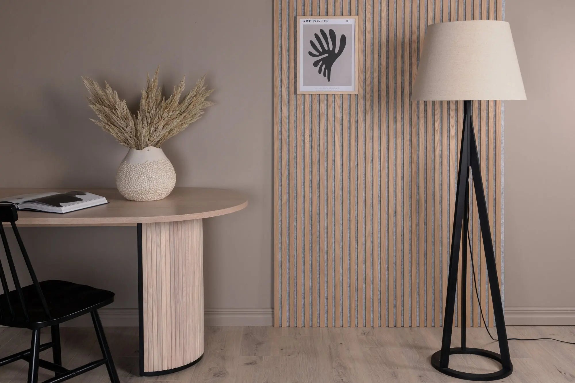 Lampadaire Kona - 160x51x51 - Polyester Lin