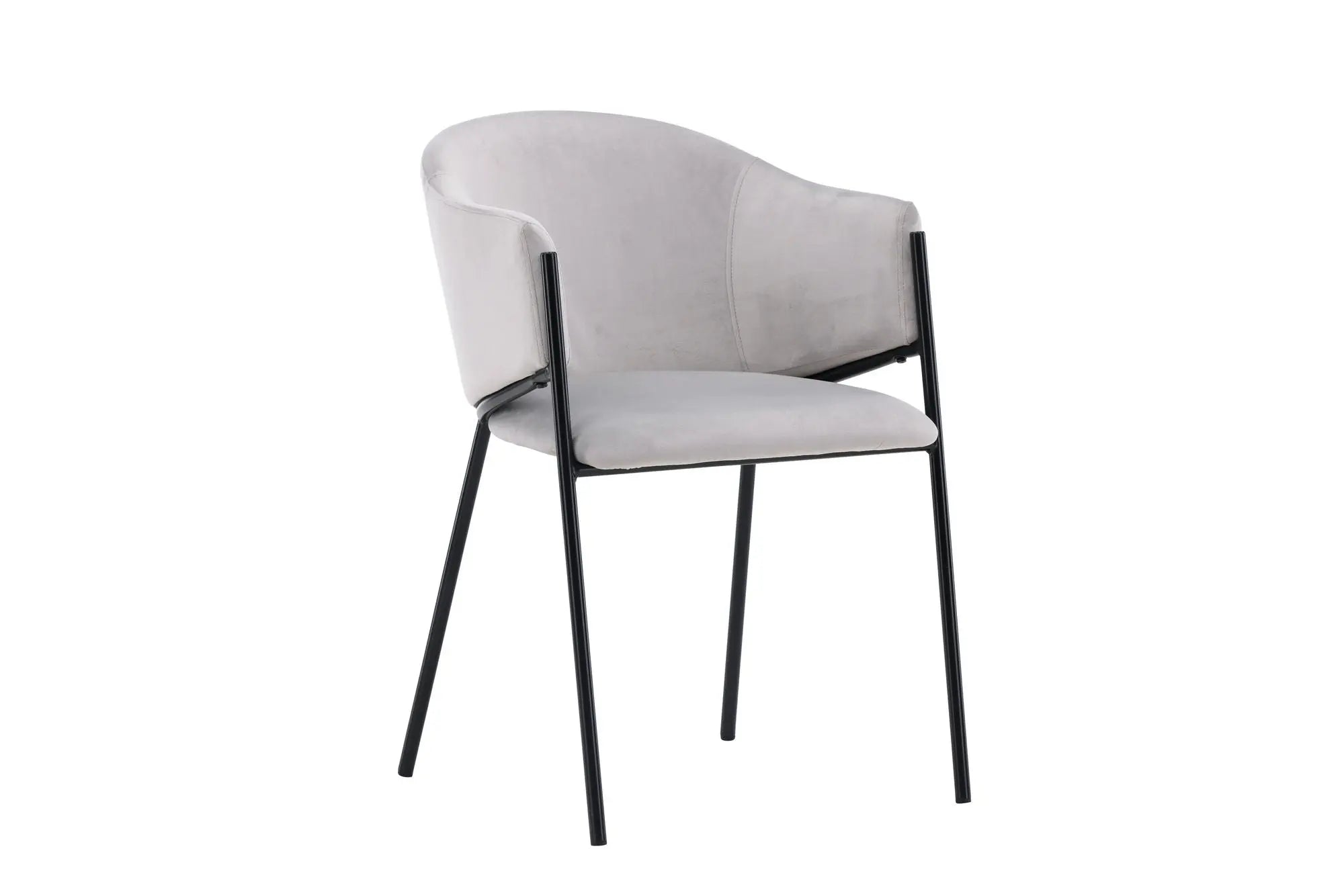 Lot de 2 chaises de salle à manger Evelina - 62 x 54 x 80 - Acier