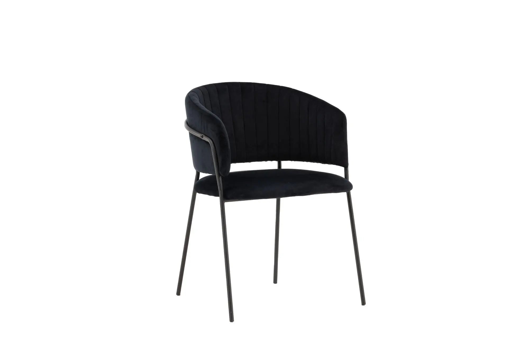 Lot de 2 chaises de salle à manger Selma - 58 x 54 x 82 - Acier