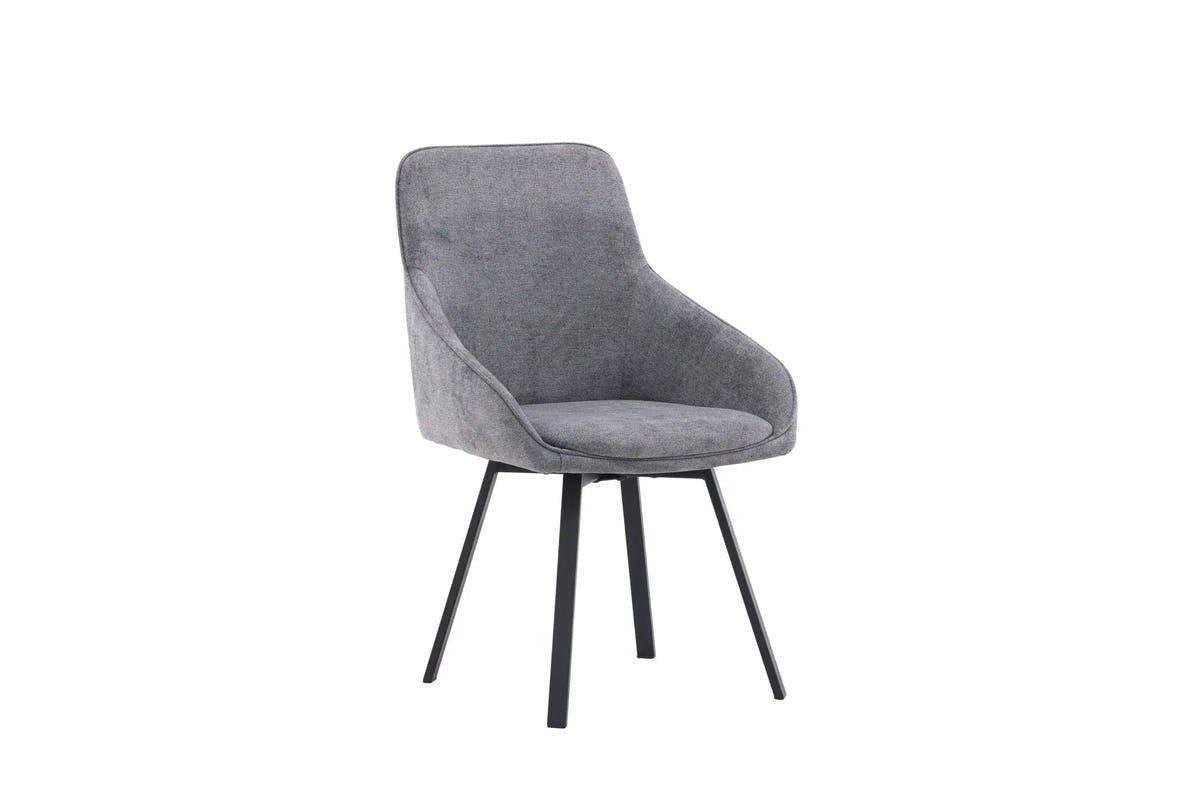 Lot de 2 chaises de salle à manger Rosie - 60 x 55 x 88 - Acier