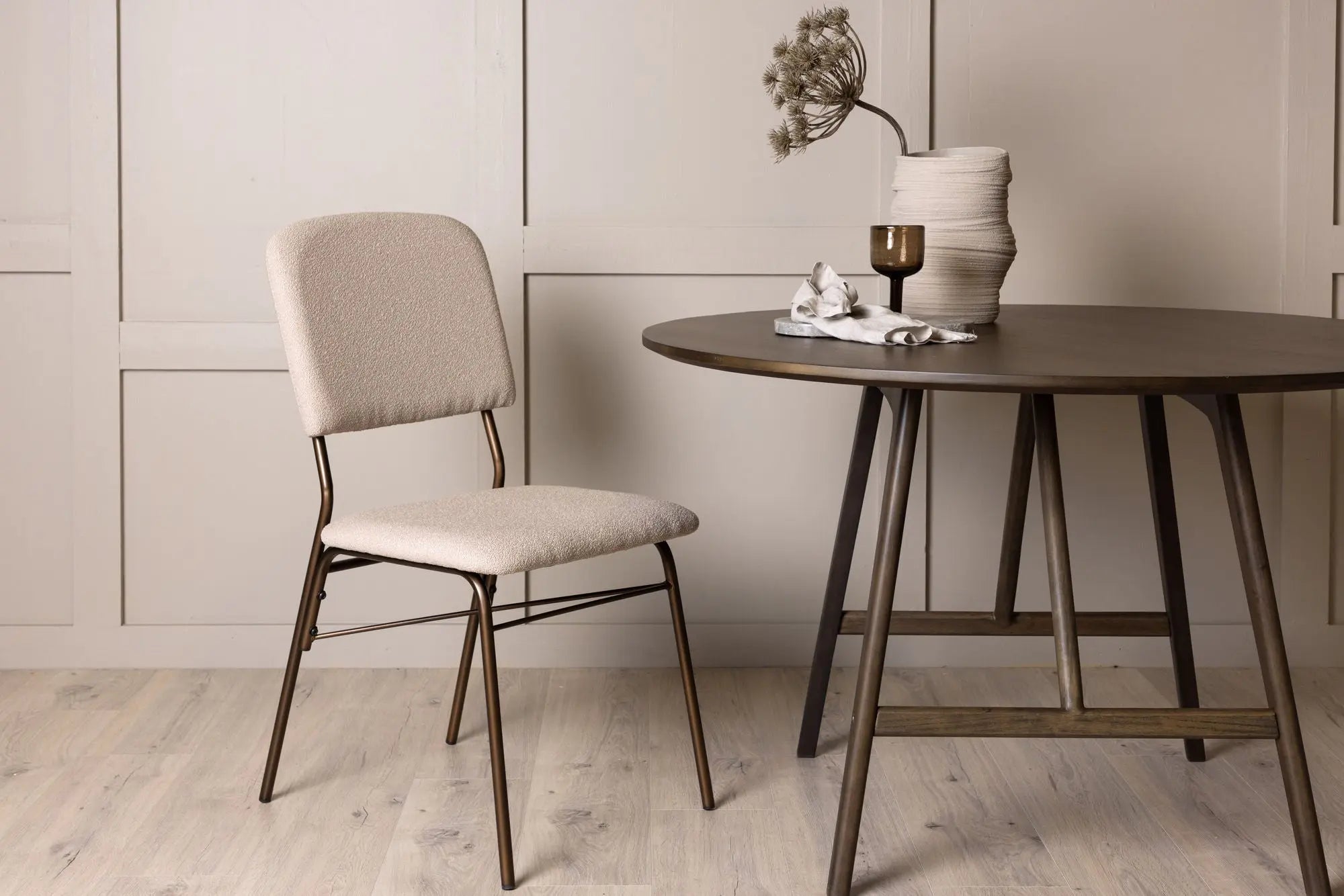 Lot de 2 chaises de salle à manger Seda - 56 x 48,5 x 94 - Acier