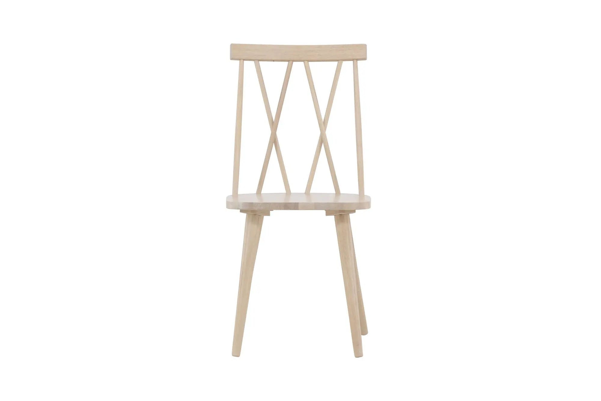Lot de 2 chaises de salle à manger Mariette - 50 x 43 x 88 - Hévéas