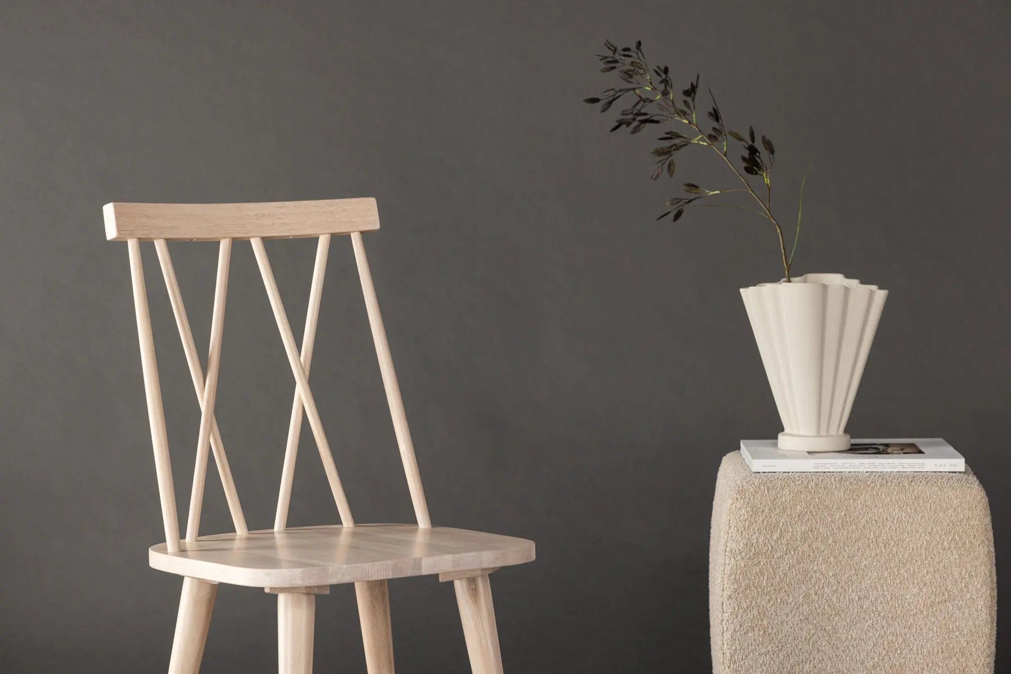 Lot de 2 chaises de salle à manger Mariette - 50 x 43 x 88 - Hévéas