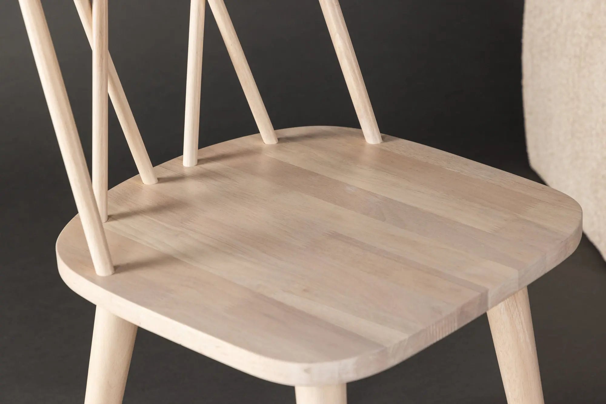 Lot de 2 chaises de salle à manger Mariette - 50 x 43 x 88 - Hévéas