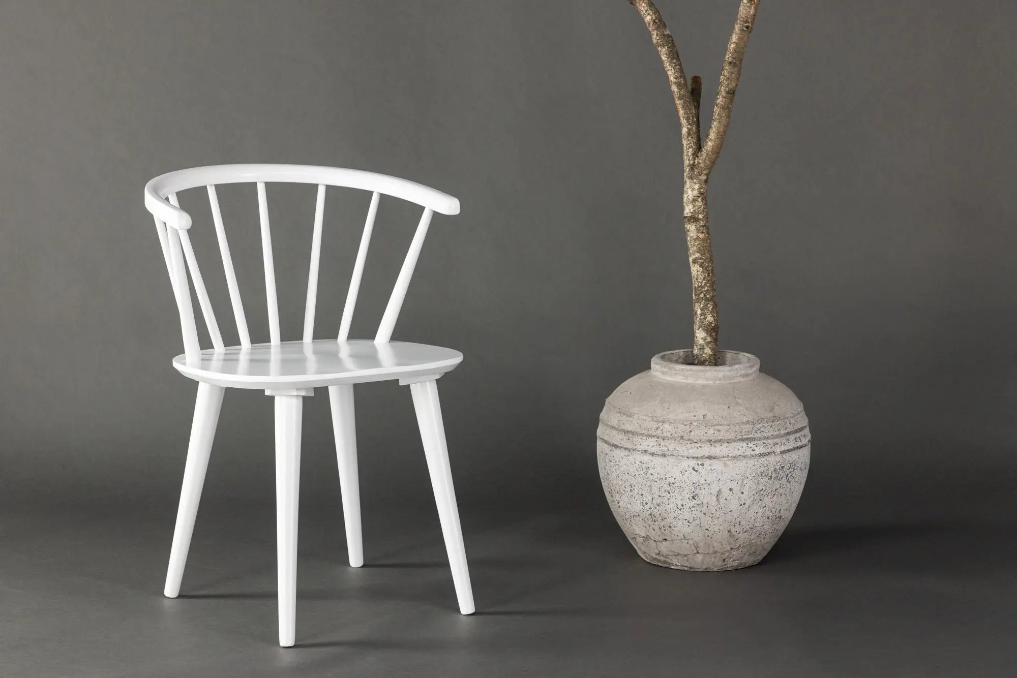 Lot de 2 chaises de salle à manger Bobby - 53 x 55 x 76 - Hévéas