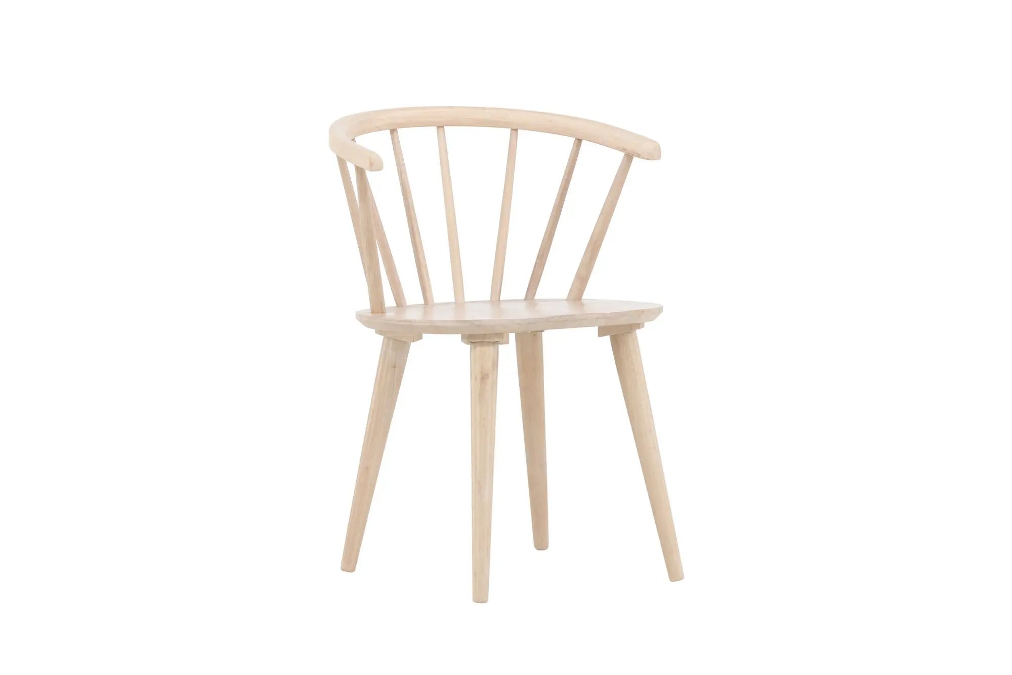 Lot de 2 chaises de salle à manger Bobby - 53x55x76 - Hévéas