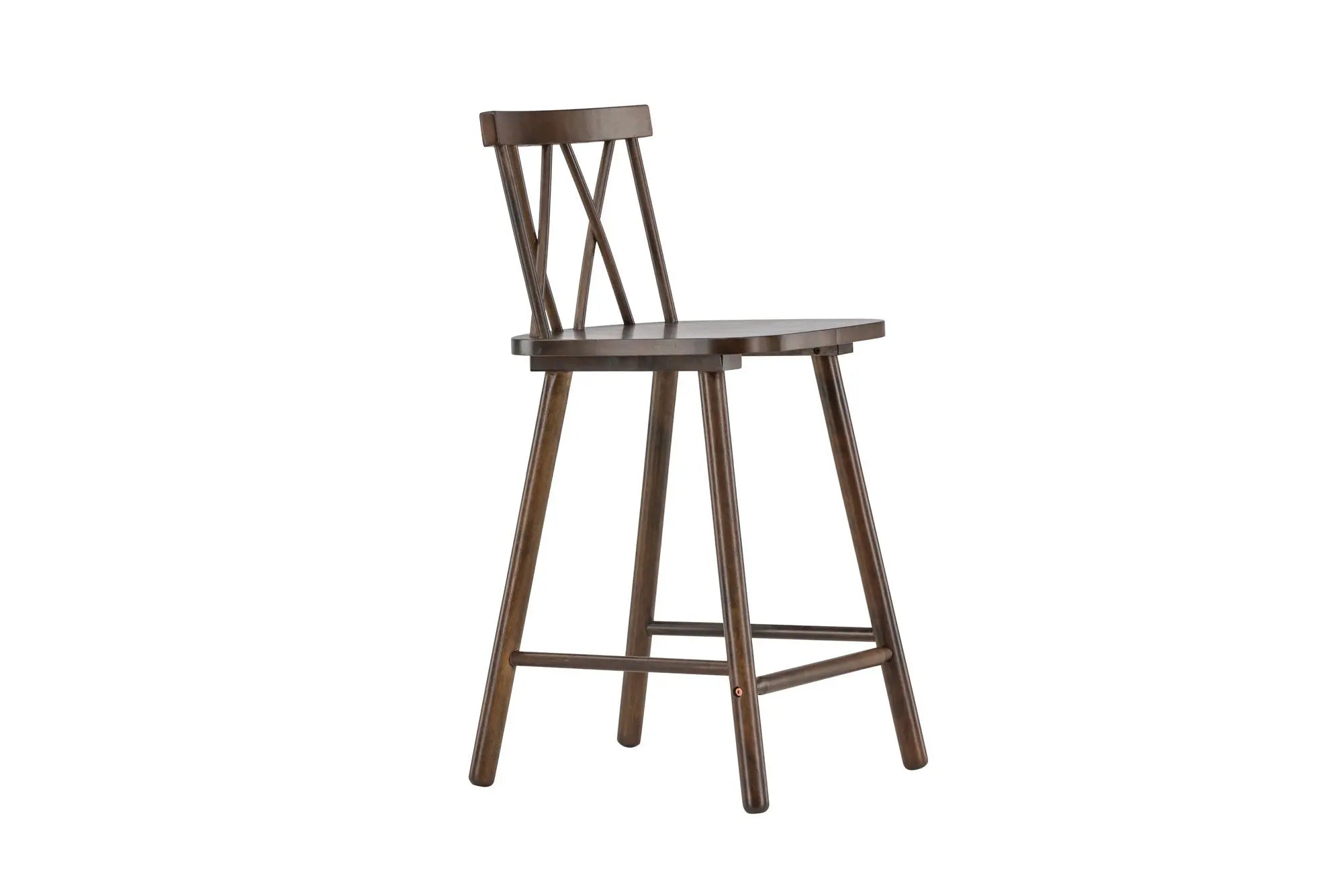 Lot de 2 tabourets de bar Mollöström - 44 x 43 x 90 - Hévéas
