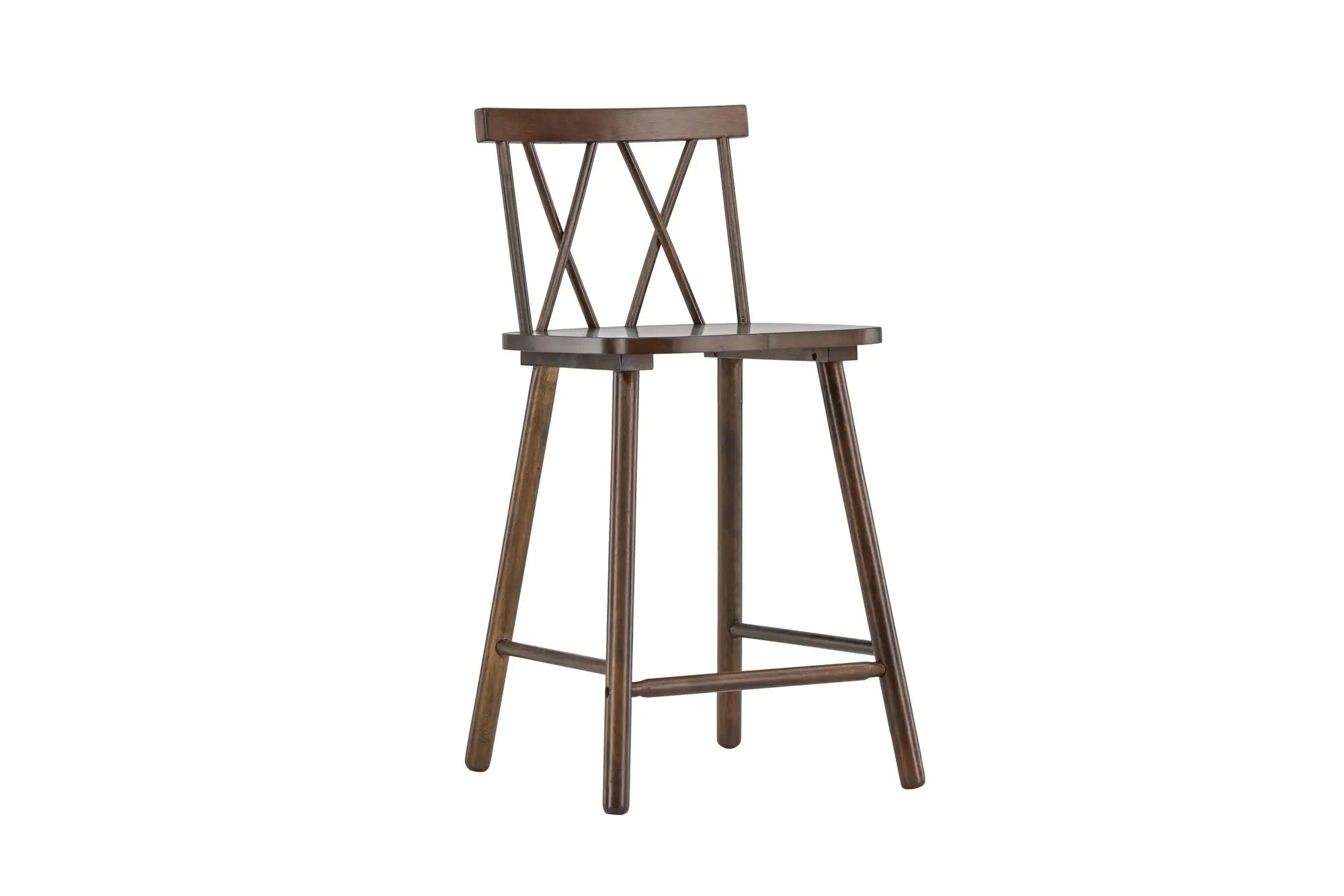 Lot de 2 tabourets de bar Mollöström - 44 x 43 x 90 - Hévéas