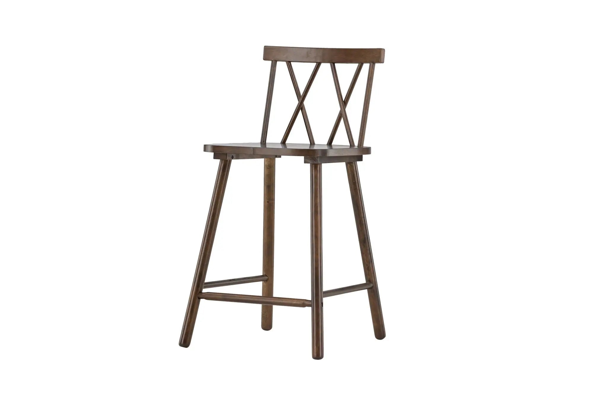 Lot de 2 tabourets de bar Mollöström - 44 x 43 x 90 - Hévéas