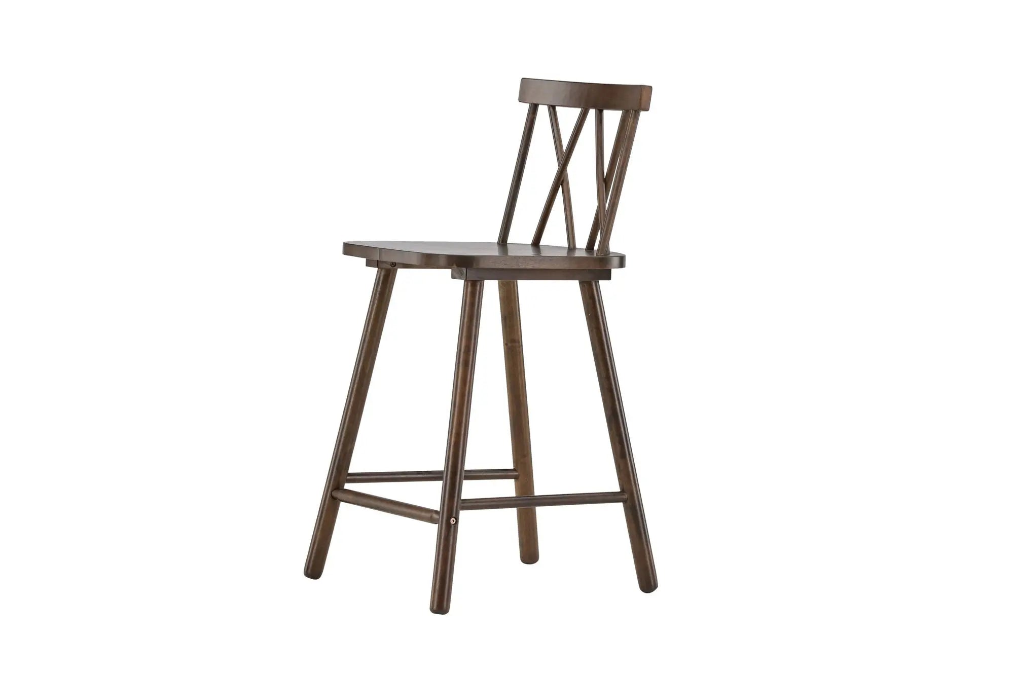Lot de 2 tabourets de bar Mollöström - 44 x 43 x 90 - Hévéas