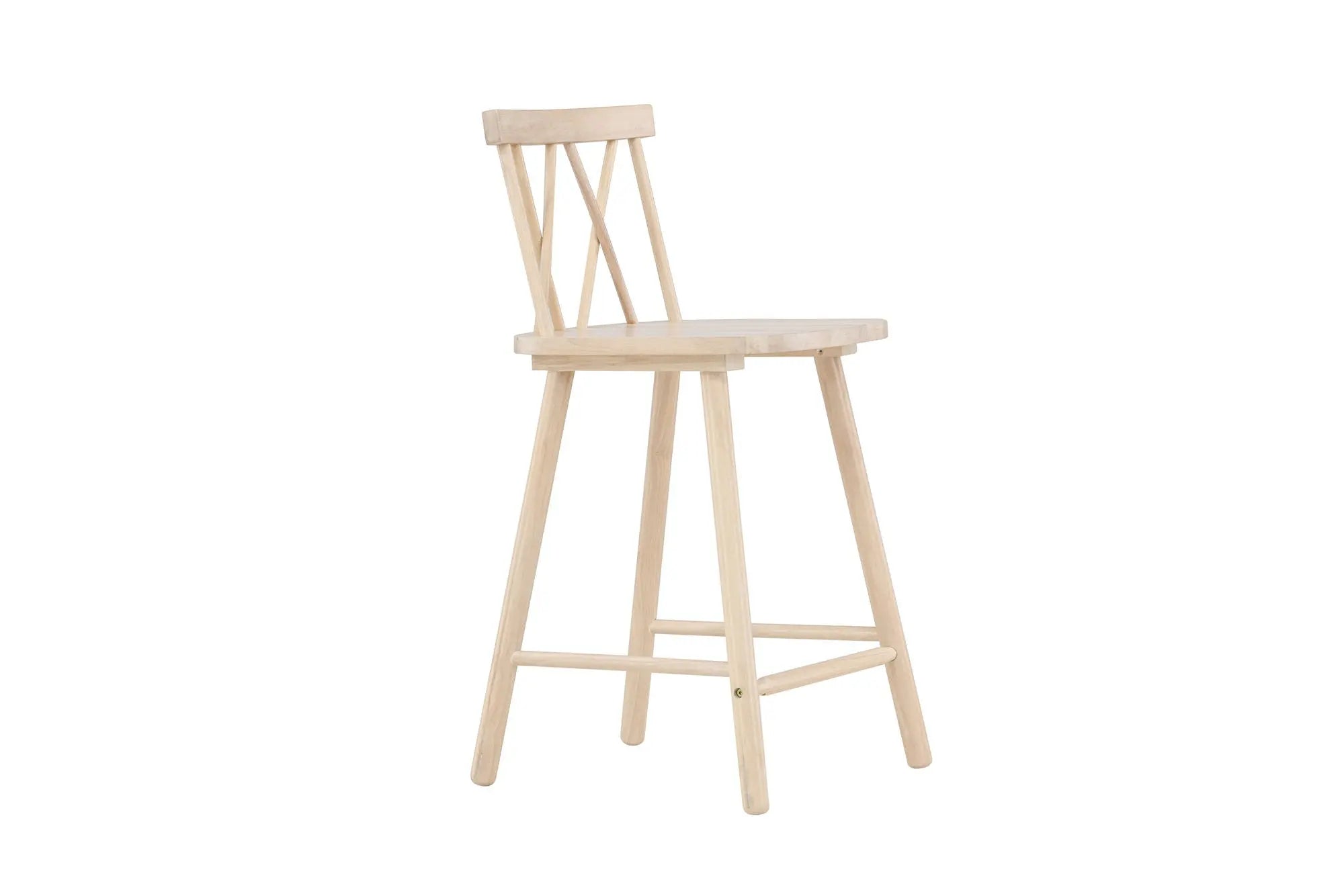 Lot de 2 tabourets de bar Mollöström - 44 x 43 x 90 - Hévéas