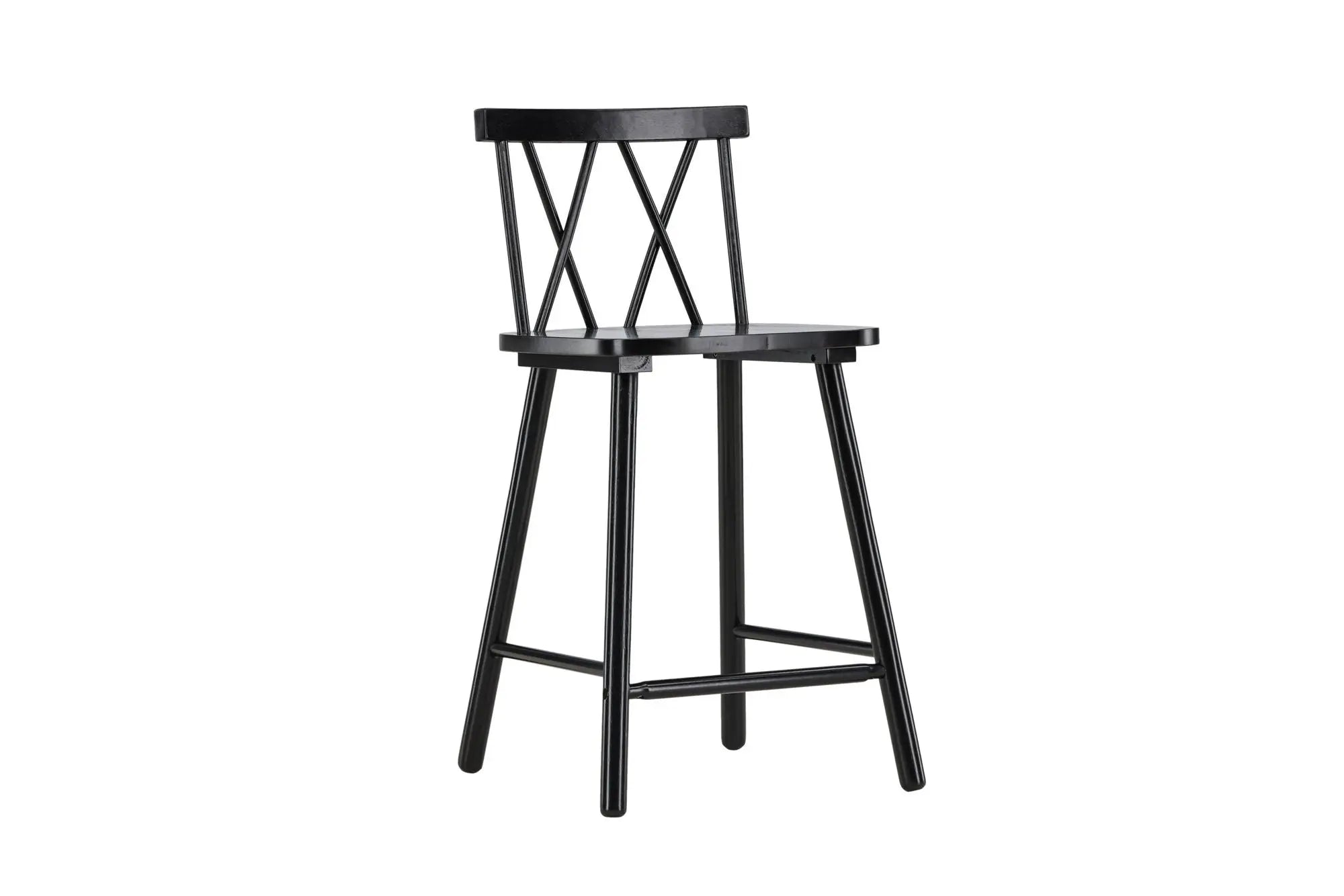 Lot de 2 tabourets de bar Mollöström - 44 x 43 x 90 - Hévéas