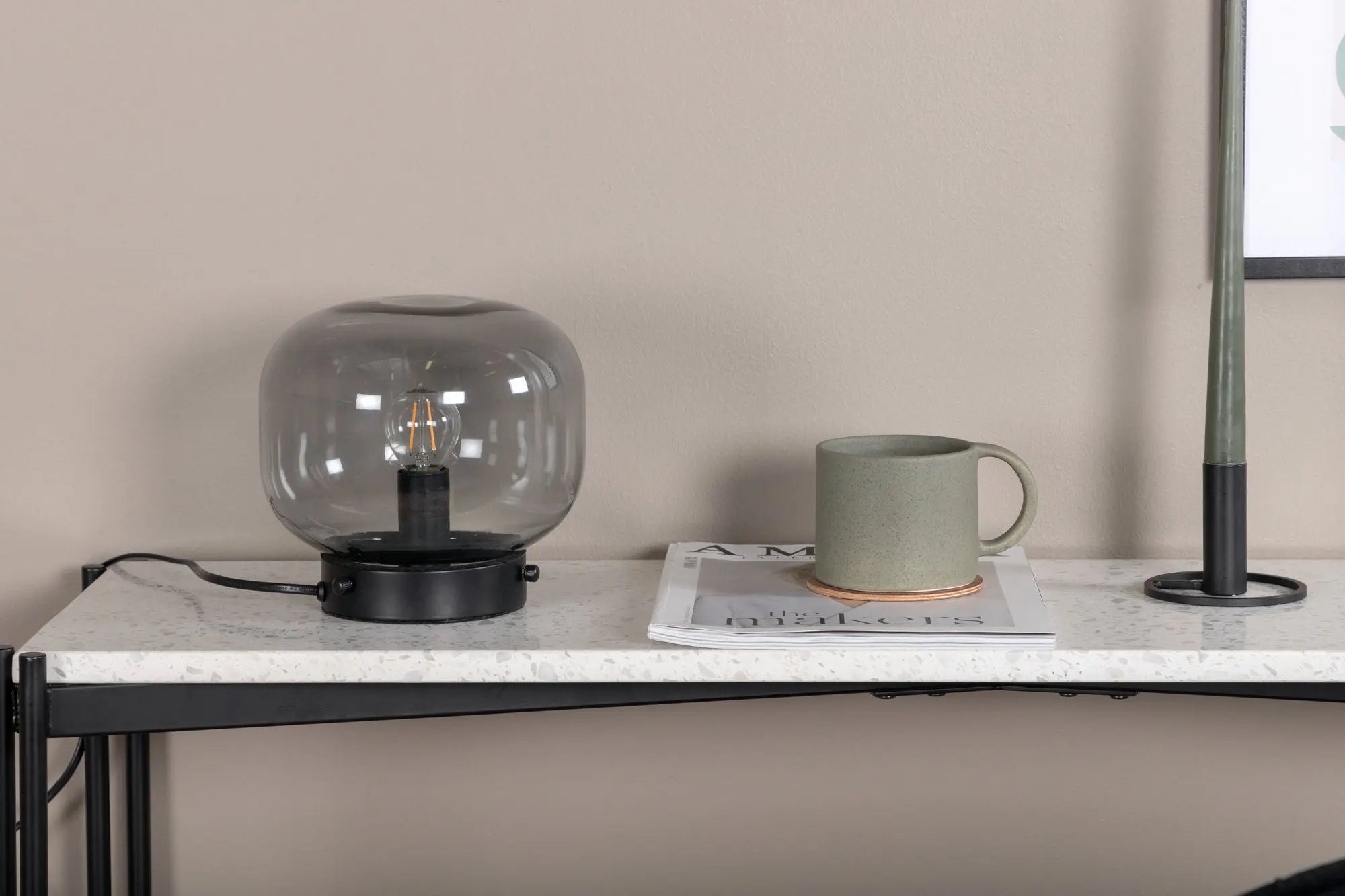 Lampe de table Bollonelie - 18 x 19 x 19 - Acier