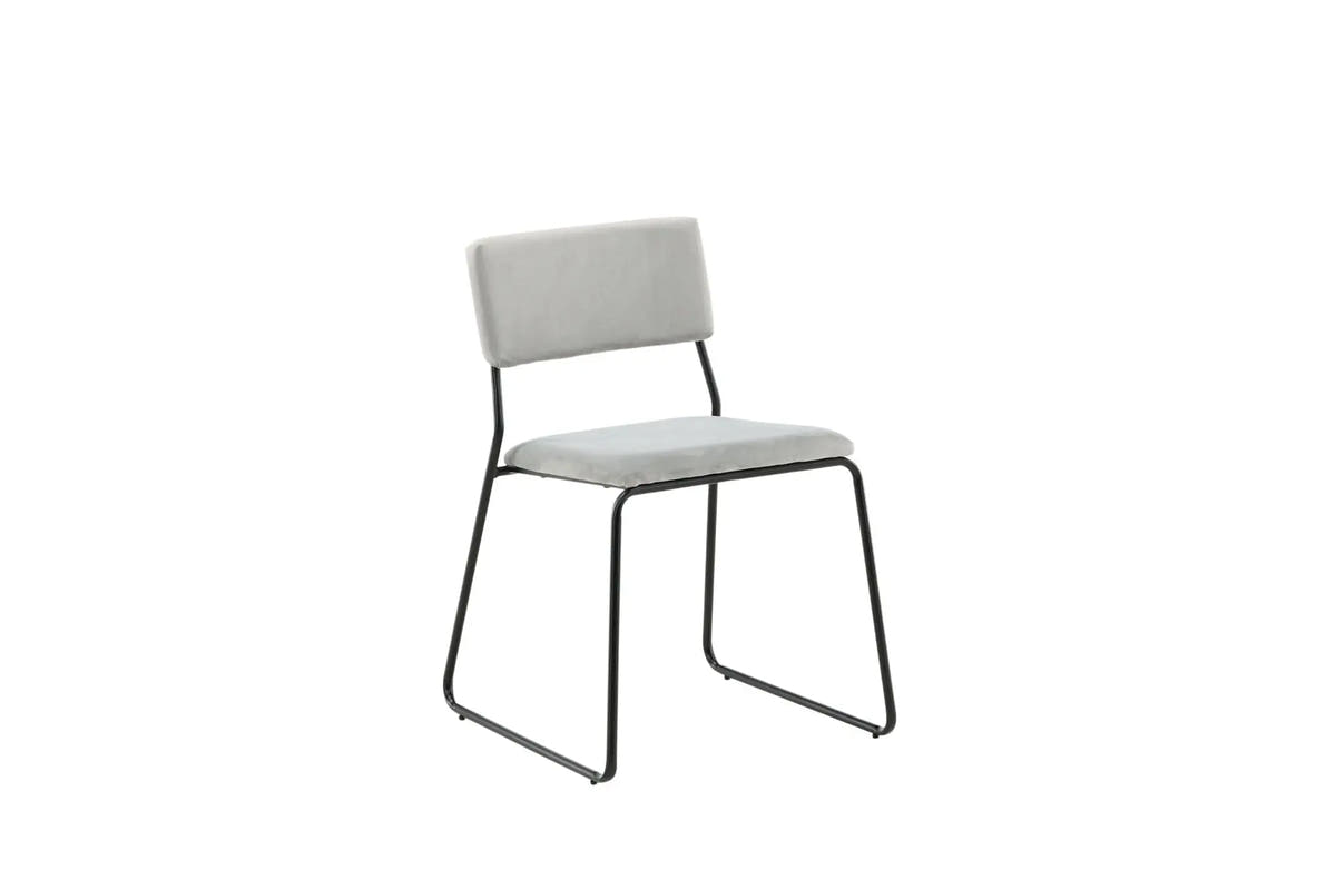 Lot de 2 chaises de salle à manger Kenth - 52 x 76 x 40 - Polyester Velvet