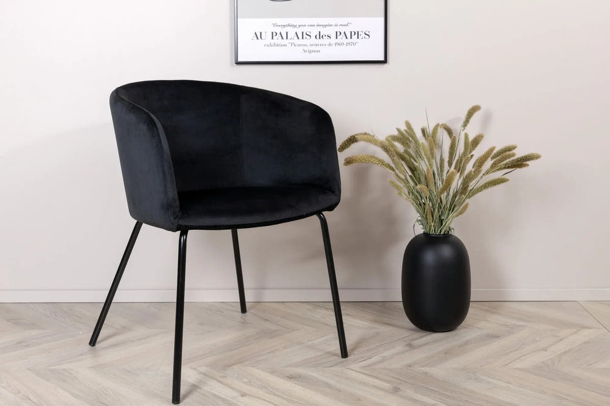 Chaise Berit - 55 x 78 x 55 - Polyester Velvet