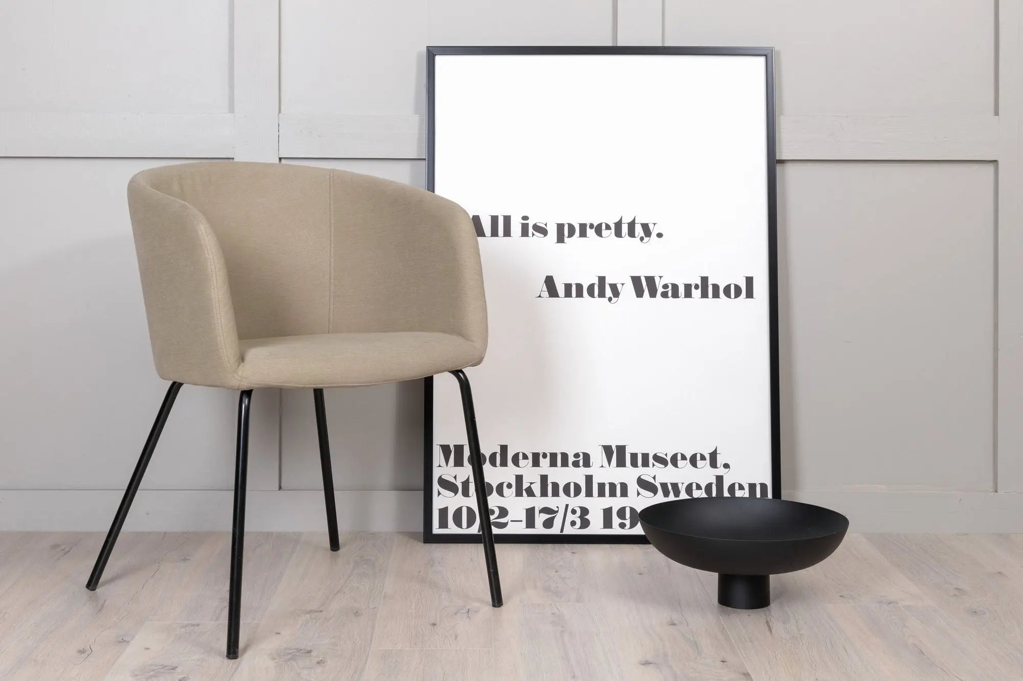 Chaise Berit - 55 x 78 x 55 - Polyester Lin
