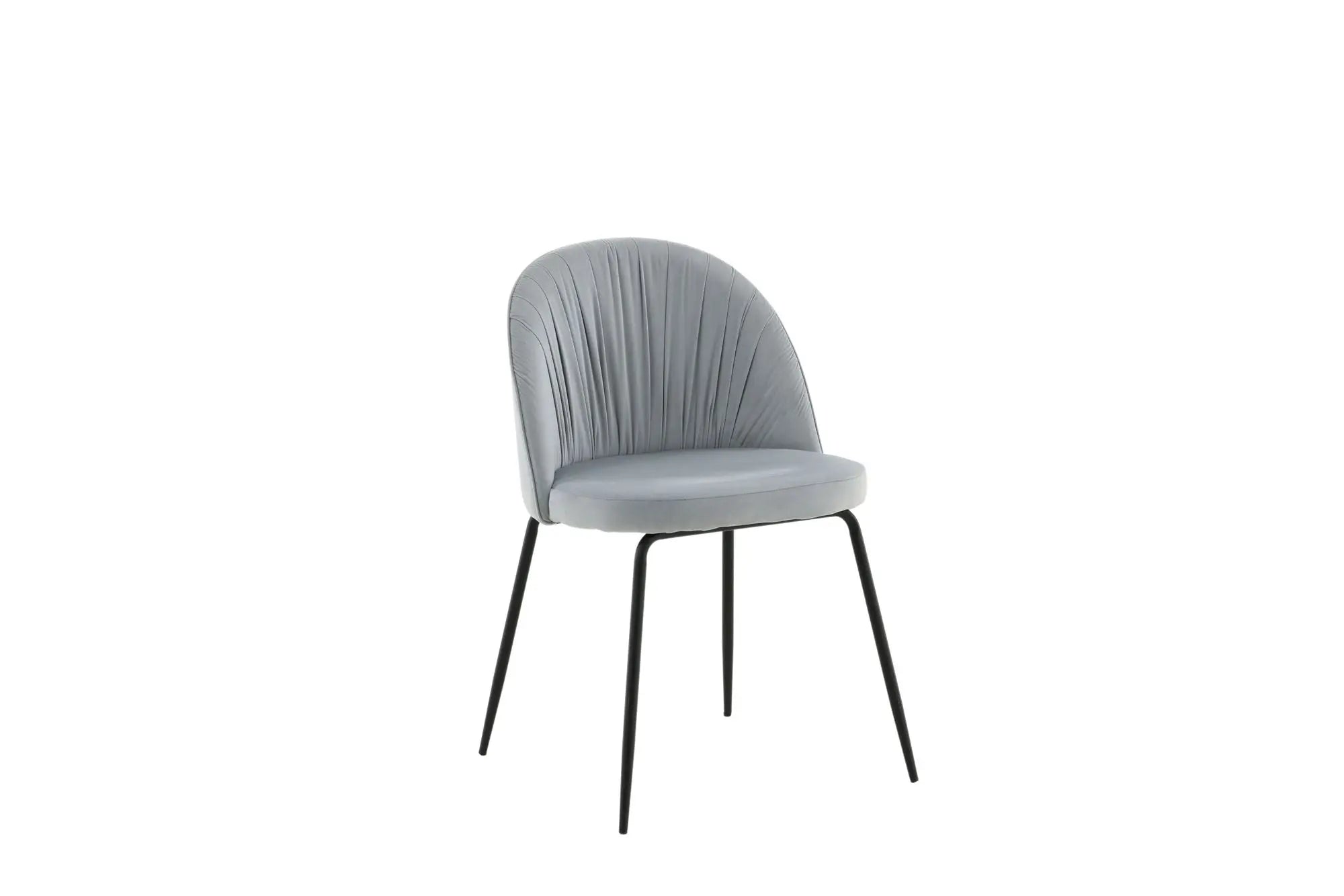 Lot de 2 chaises de salle à manger Wrinkles - 50 x 49 x 79,5 - Polyester Velvet