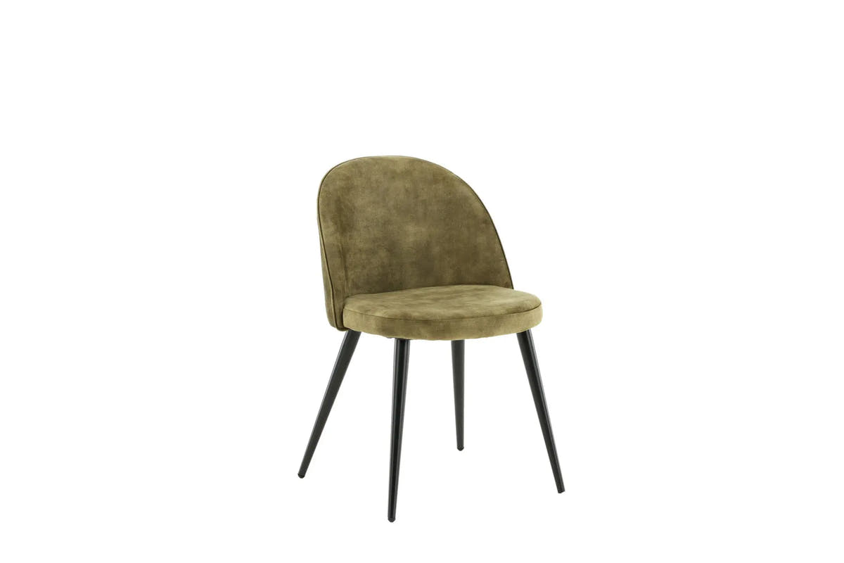 Lot de 2 chaises de salle à manger Velvet - 57 x 50 x 76,5 - Polyester Velvet