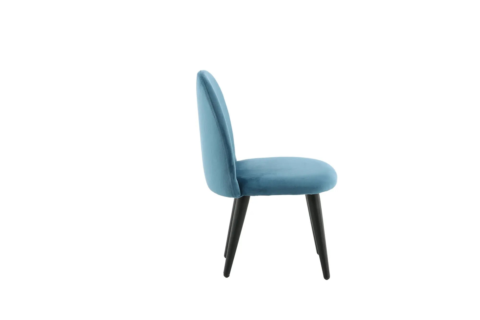 Lot de 2 chaises de salle à manger Velvet - 40 x 42 x 61 - Polyester Velvet
