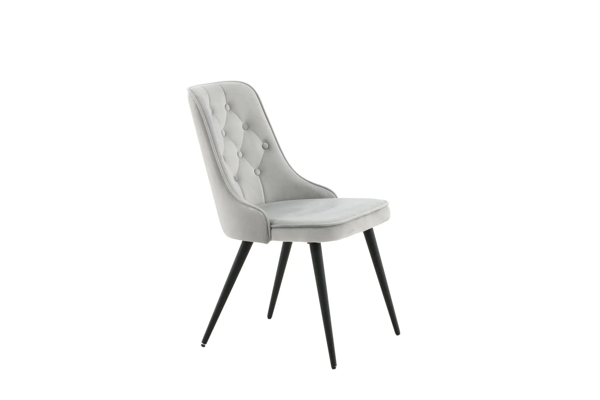 Lot de 2 chaises de salle à manger Velvet Deluxe - 66 x 50 x 88,5 - Polyester Velvet
