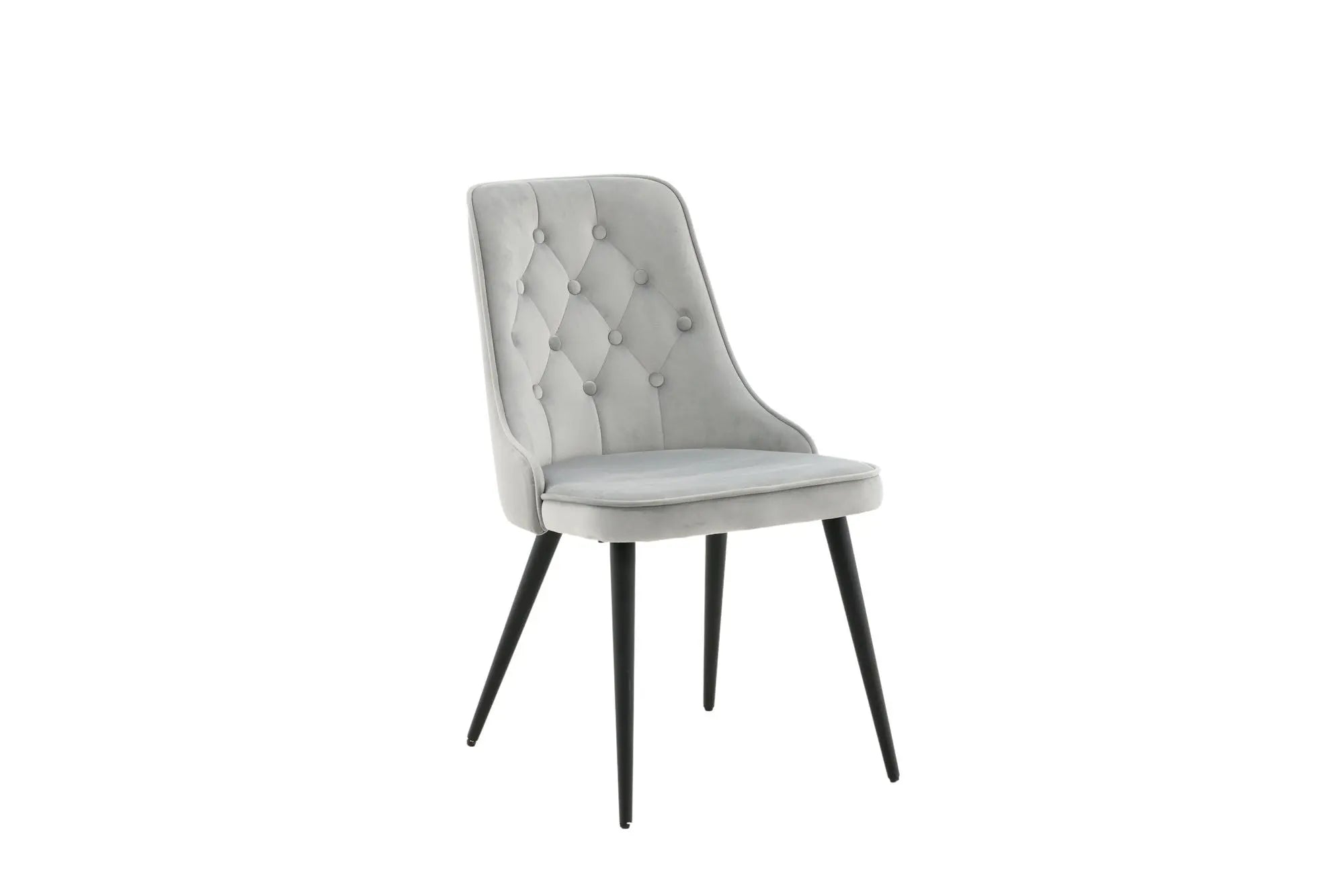 Lot de 2 chaises de salle à manger Velvet Deluxe - 66 x 50 x 88,5 - Polyester Velvet
