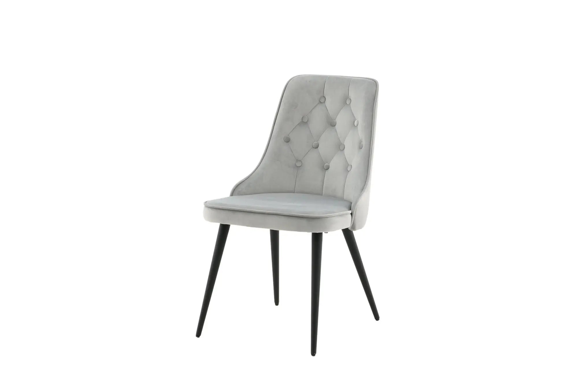 Lot de 2 chaises de salle à manger Velvet Deluxe - 66 x 50 x 88,5 - Polyester Velvet