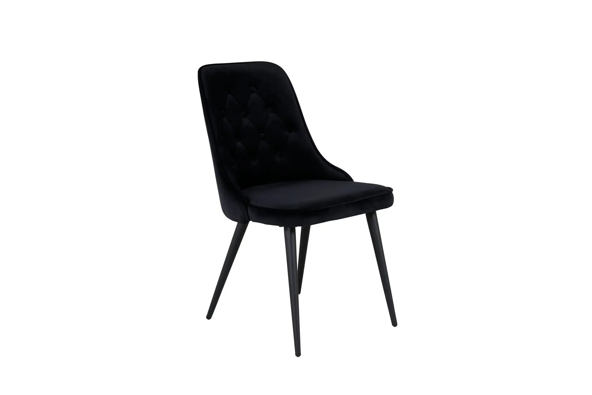 Lot de 2 chaises de salle à manger Velvet Deluxe - 66 x 50 x 88,5 - Polyester Velvet