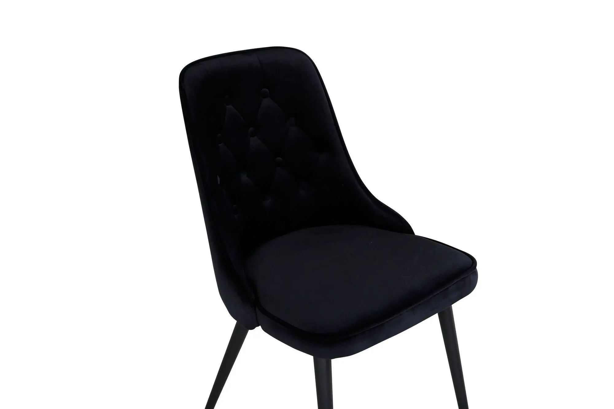 Lot de 2 chaises de salle à manger Velvet Deluxe - 66 x 50 x 88,5 - Polyester Velvet