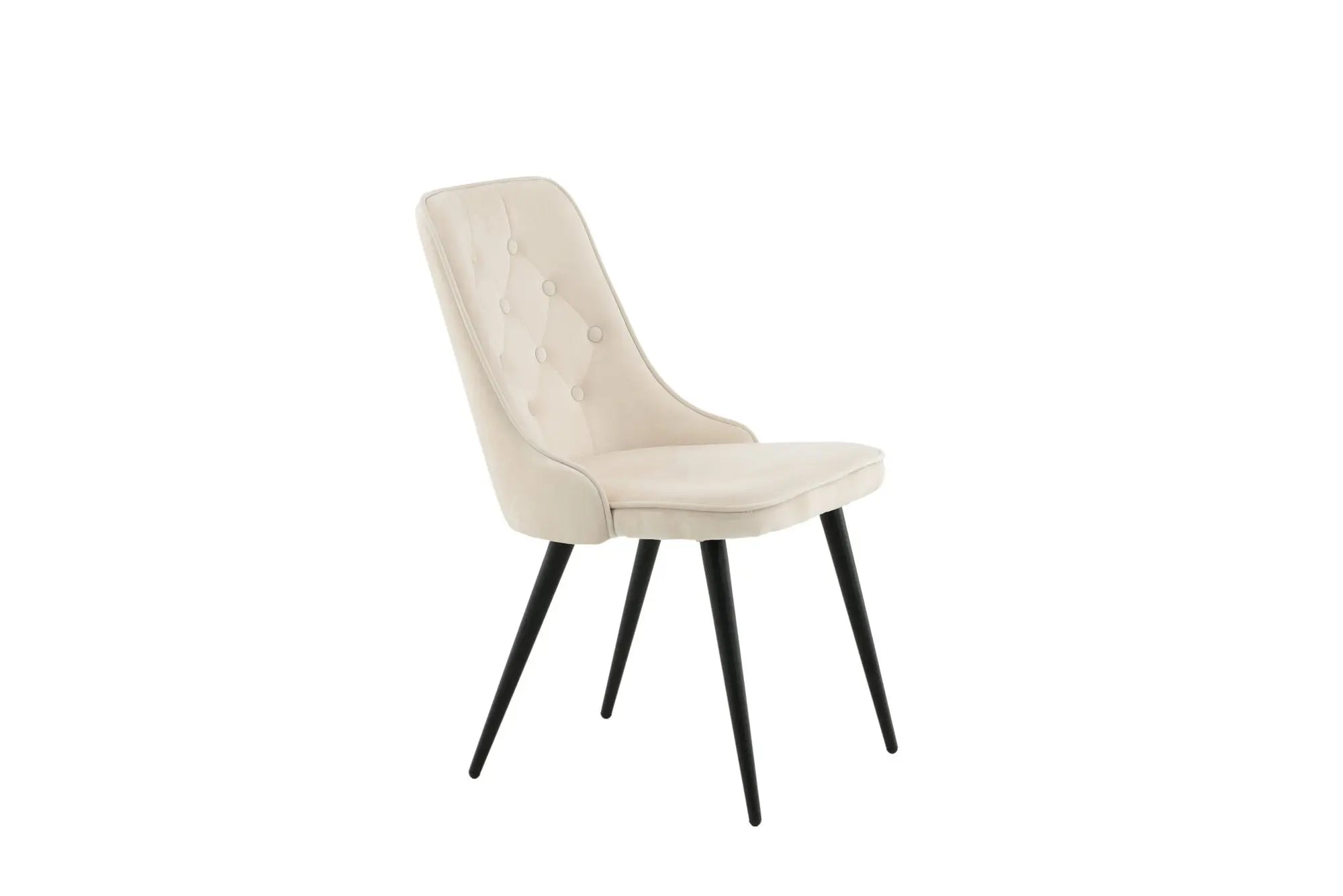 Lot de 2 chaises de salle à manger Velvet Deluxe - 66 x 50 x 88,5 - Polyester Velvet
