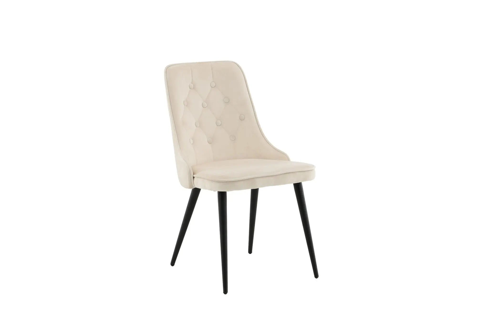 Lot de 2 chaises de salle à manger Velvet Deluxe - 66 x 50 x 88,5 - Polyester Velvet