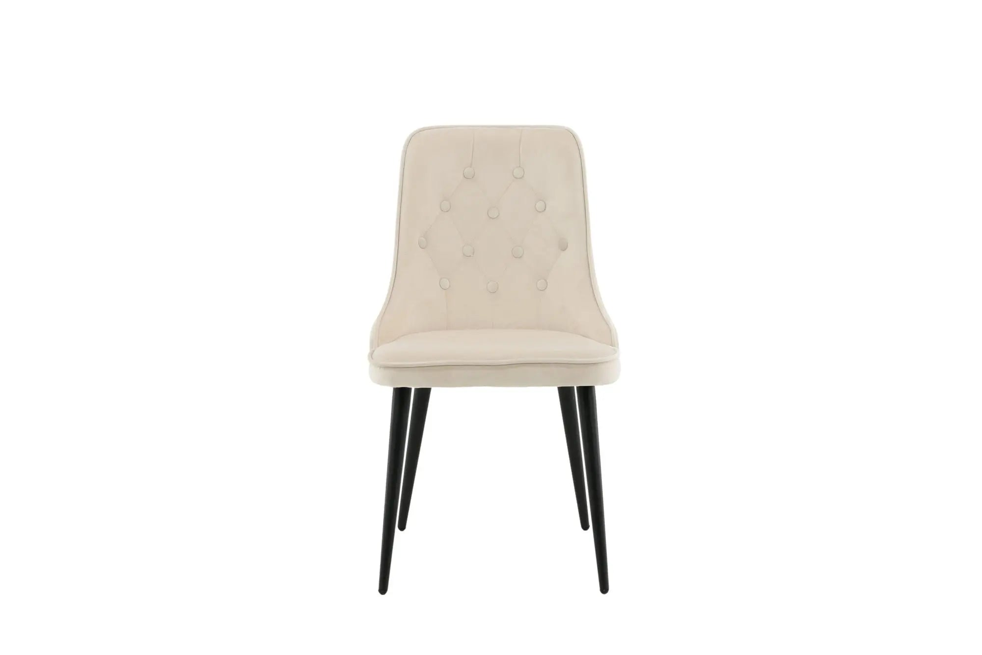 Lot de 2 chaises de salle à manger Velvet Deluxe - 66 x 50 x 88,5 - Polyester Velvet
