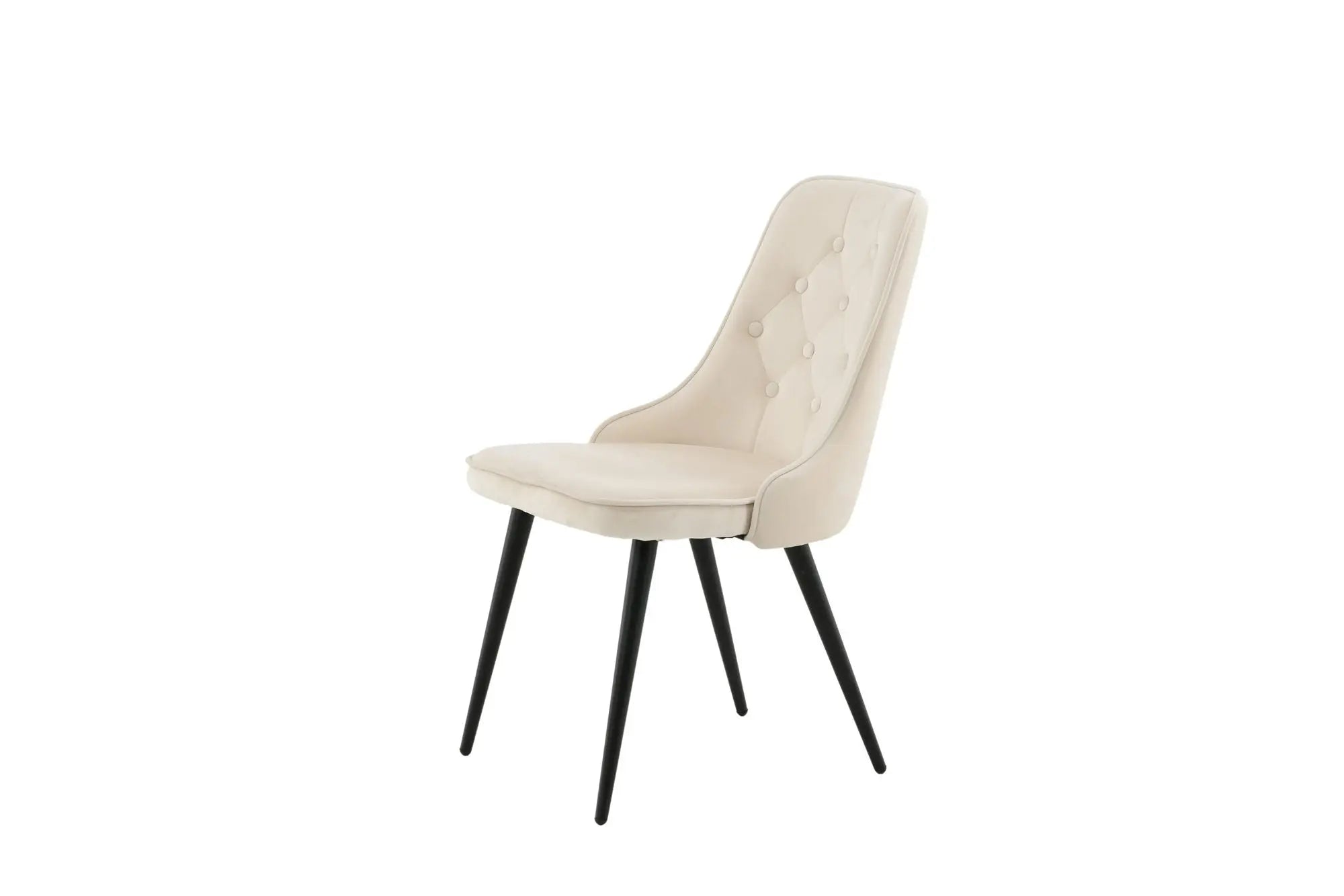 Lot de 2 chaises de salle à manger Velvet Deluxe - 66 x 50 x 88,5 - Polyester Velvet