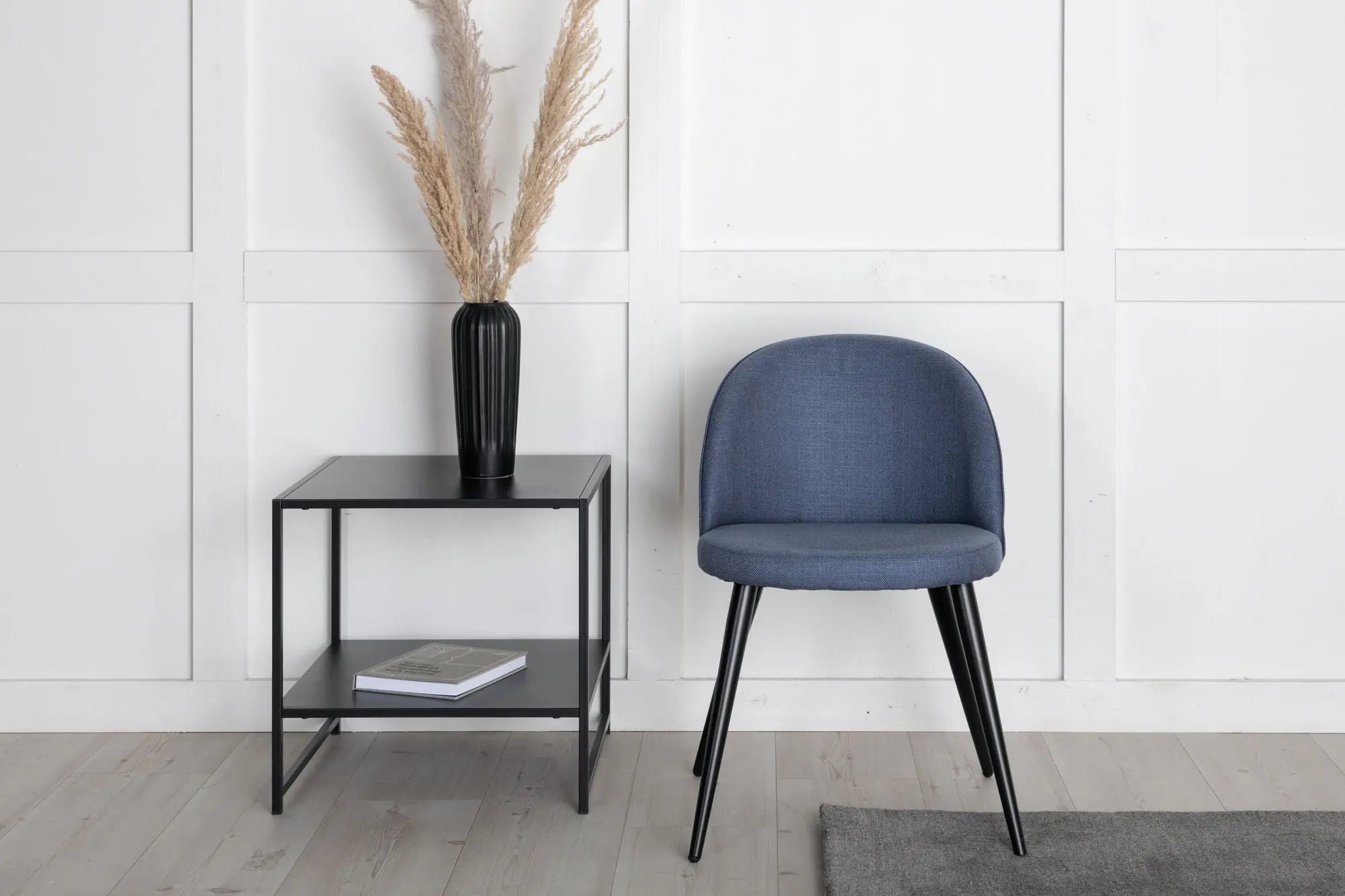 Lot de 2 chaises de salle à manger Velvet - 57 x 50 x 76,5 - Polyester